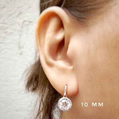 Classic Round Cut Drop Earrings