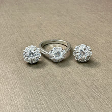 Load image into Gallery viewer, A Cluster of Sparkle Ring and Earring Set
