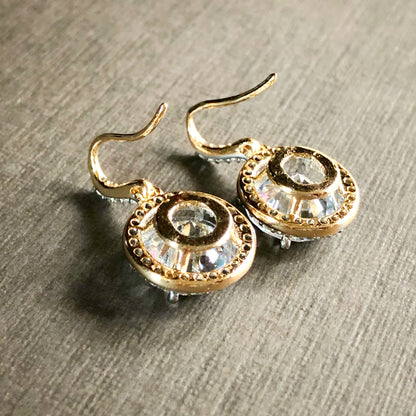 Classic Round Cut Drop Earrings