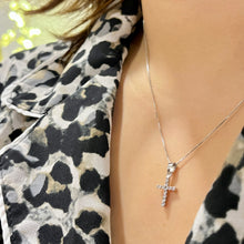 Load image into Gallery viewer, Super Petite Cross Necklace
