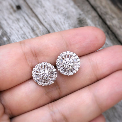 Cubic Wheel Earrings