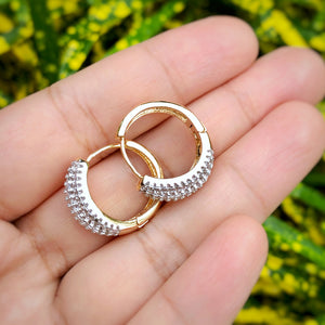 Four-Band Balloon Hoop Earrings