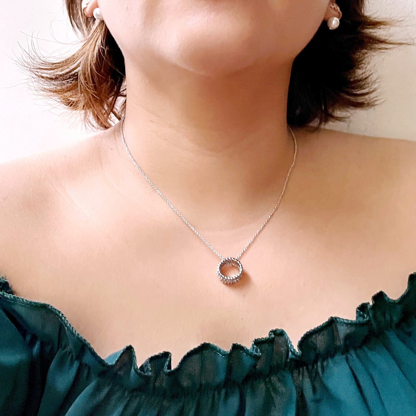Little Ring Pendant Necklace